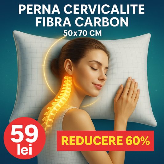 Perna CervicaLite Fibra Carbon 50x70cm