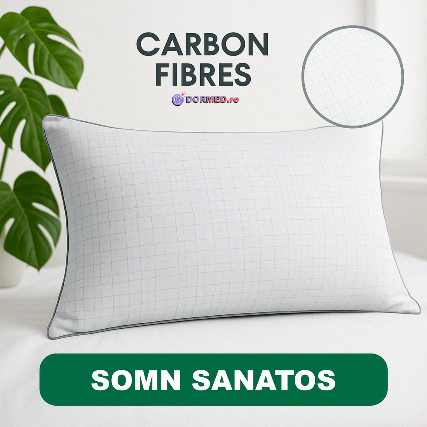 Perna CervicaLite Fibra Carbon 50x70cm